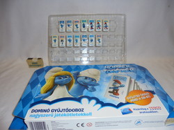 Hupikék Dwarf Blue collection box with fourteen pieces of dominoes