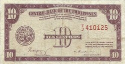 10 Centavos 1949 Philippines