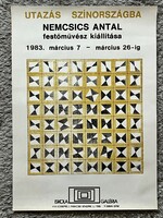 Nemcsics Antal festőművész Kiállítási Plakát 1983