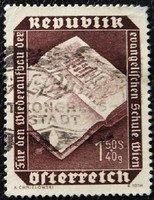 A991p /  Ausztria 1953 Újjáépítés bélyegsor 1.50 +40 gr. értéke pecsételt