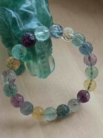 Fluorite bracelet made of 10 mm beads