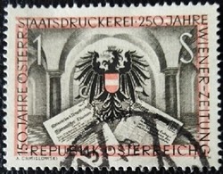 A1011p /  Ausztria 1954 Állami Nyomda bélyeg pecsételt