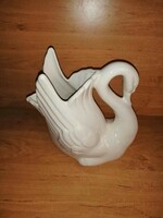 Porcelán hattyú formájú váza - 20 cm magas