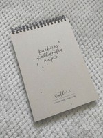 Calligraphy diary, exercise book - printed on premium paper - calligraphy