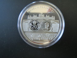 Chronicle of Hungarian money series, farewell to the forint silver commemorative coin ag.999
