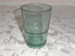 BACARDI vastagfalú zöld műanyag pohár