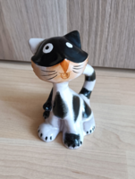 Retro applied arts company ceramic variegated cat