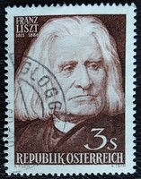 A1099p /  Ausztria 1961 Liszt Ferenc zeneszerző bélyeg pecsételt