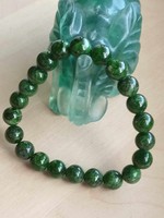 Chrome diopside bracelet with 8 mm beads