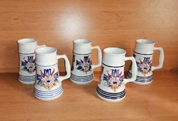 Alföldi porcelain flower pattern pitcher set - 5 pieces