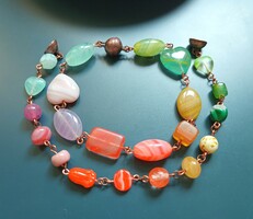 Color orgy bracelet made of high-quality Czech pressed glass beads