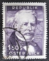 A996p /  Ausztria 1954 Moritz von Schwind bélyeg pecsételt