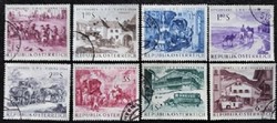 A1156-63p /  Ausztria 1964 Postakongresszus bélyegsor pecsételt