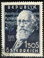 A967p /  Ausztria 1951 Wilhelm Kienzl zeneszerző bélyeg pecsételt
