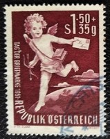 A972p /  Ausztria 1952 Bélyegnap bélyeg pecsételt