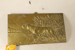 Bronze hound relief 323