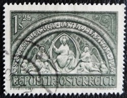 A977p /  Ausztria 1952 Katolikus Egyházi Nap bélyeg pecsételt