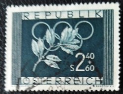A969p /  Ausztria 1952 Olimpia Helsinki bélyeg pecsételt