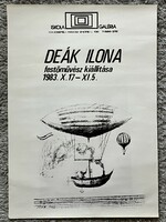 Ilona Deák painter exhibition poster 1983