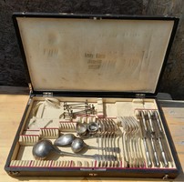 Albert köhler cutlery set with many accessories + antique Szeged jeweler's box