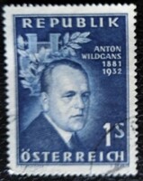 A1033p /  Ausztria 1957 Anton Wildgans költő bélyeg pecsételt