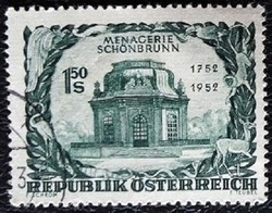 A973p /  Ausztria 1952 A Schönbrunni Állatkert bélyeg pecsételt