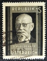 A959p /  Ausztria 1951 Karl Renner  bélyeg pecsételt