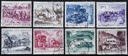 A1156-63p /  Ausztria 1964 Postakongresszus bélyegsor pecsételt