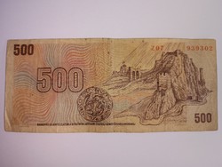 Csehszlovák 500 korona 1973