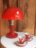 Retro table lamp with 2 bulbs