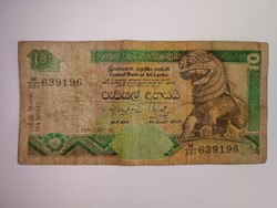 2001 Sri Lanka 10 Rupees