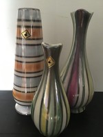 Luster ceramic vases 3 pcs.