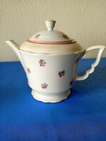 Zsolnay flower pattern porcelain teapot