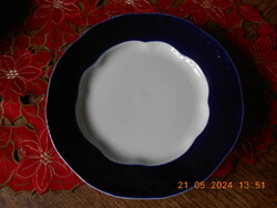 Zsolnay Pompadour alapmázas lapos tányér