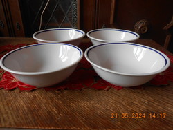 Zsolnay kék csíkos kocsonyás / gulyásos tányér