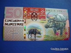 Kamberra 50 numismas 2021 ox years! Unc! Rare fantasy money!