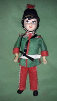 Antique craftsman felt, felt handicraft with wire frame 1848 Hungarian patriot doll figure 16 cm according to the pictures