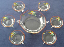 Antique compote and salad set