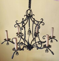 120-year-old custom-made cast iron chandelier