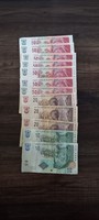 Afrikai RAND 430 , SOUTH AFRICA RESERVE BANK 12 db bankjegy