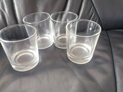 4 Water and whiskey glasses