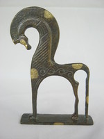Ló art deco réz vagy bronz szobor