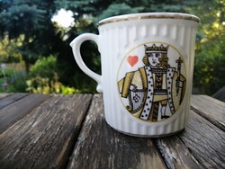 Czechoslovakia card mug, king of hearts