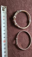 2 silver bracelets, 15.6 Gr