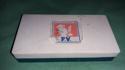 Vintage paper industry company - polish and chemical product kit - stamp pad 11 x 6 cm as shown in pictures