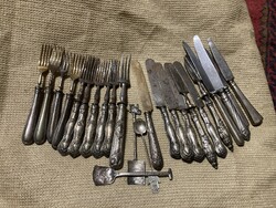 Old silver handled cutlery