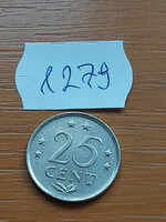 Netherlands Antilles 25 cents 1982 nickel 1279