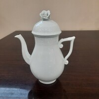 White Herend porcelain coffee pot, coffee spout
