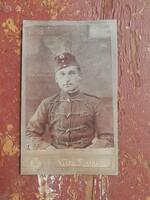 Antique size military photo, visit portrait