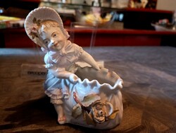 Antik német porcelán kislány